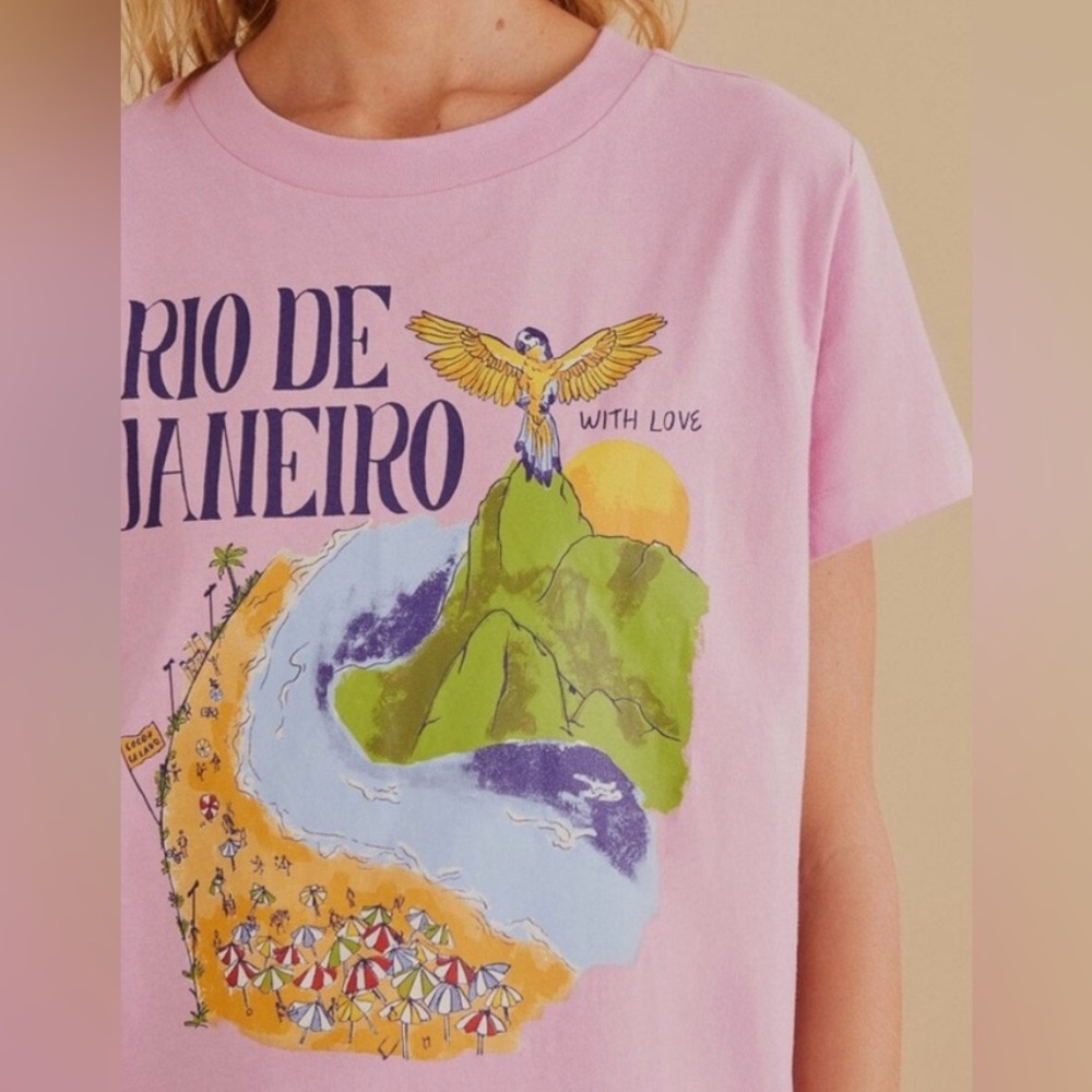 FARM Rio Rio De Janeiro Graphic T-Shirt - Picture 3 of 5